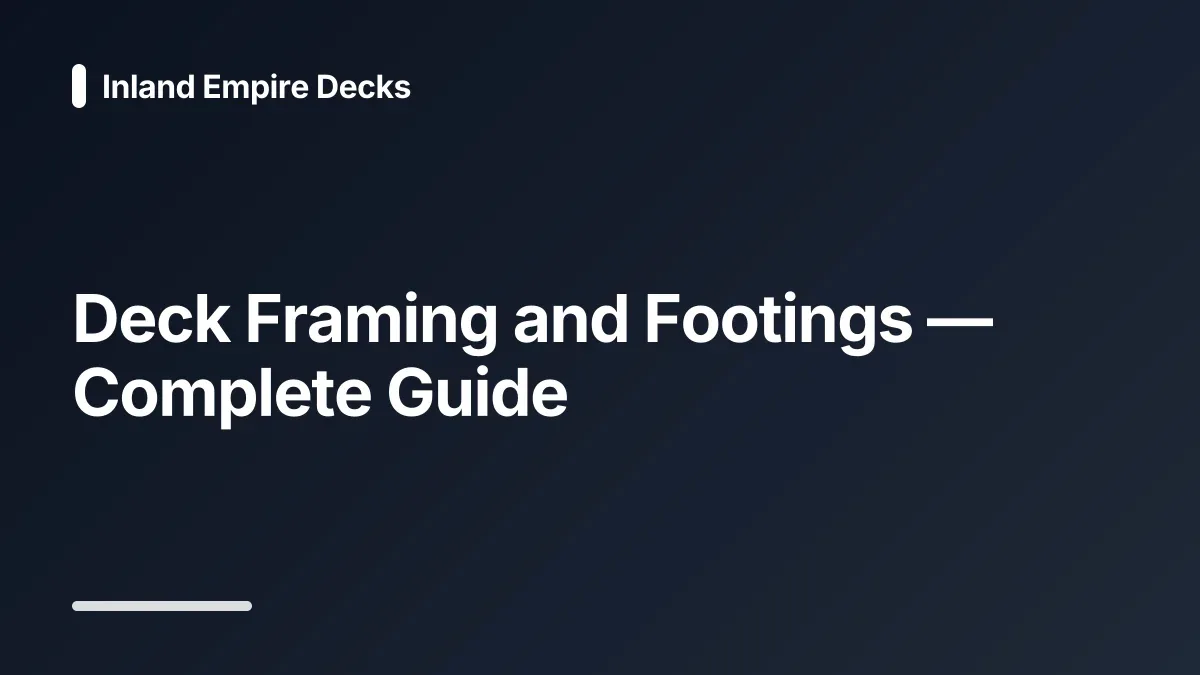 deck framing guide