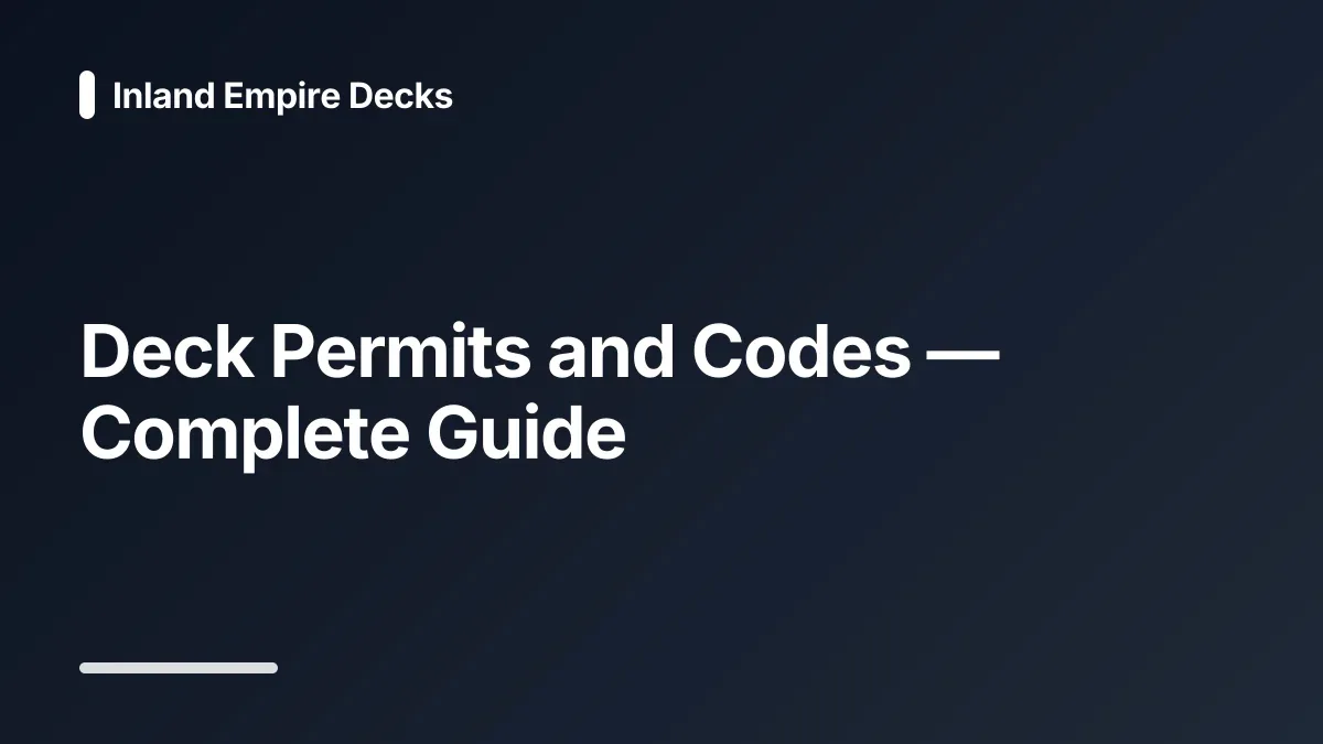 deck permits codes